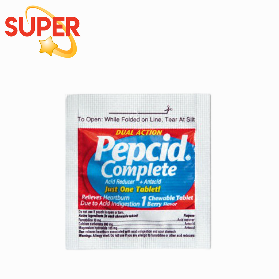 Pepcid Complete - 25 Pack(1 Chewable Tablet Per Packet) (1 Box)