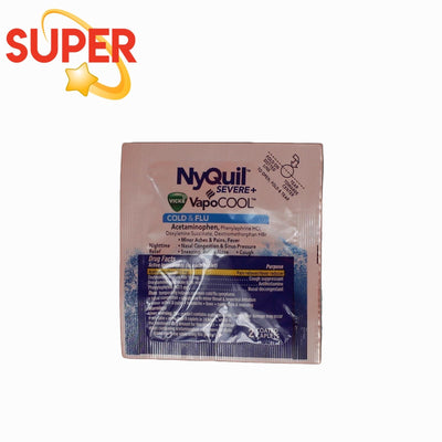 NyQuil Severe + Vapocool - 25 Pack (2 Caplets Per Pack)(1 Box)